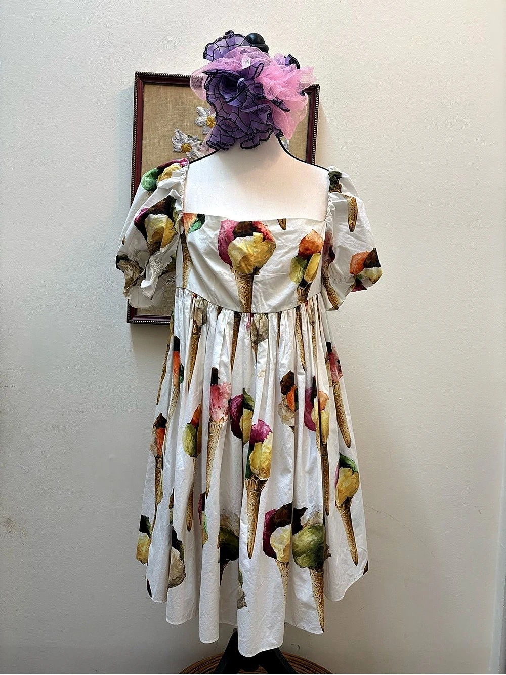 Dolce & Gabbana ice cream dress IT44